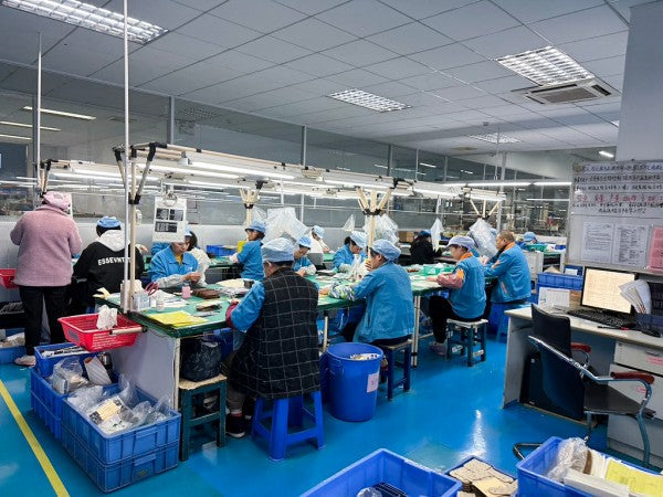 Thin membrane switch bonding production line