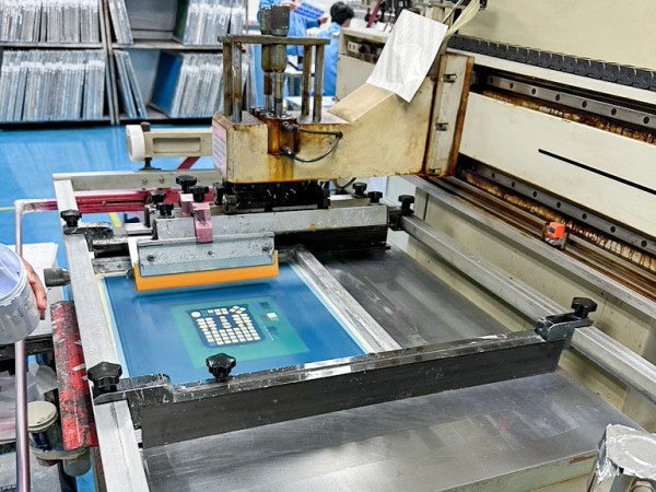Membrane switch button silk screen printing