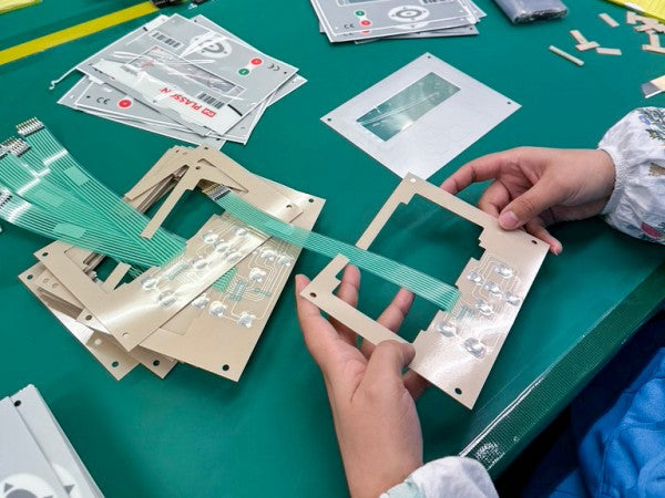 Membrane switch panel circuit layer bonding