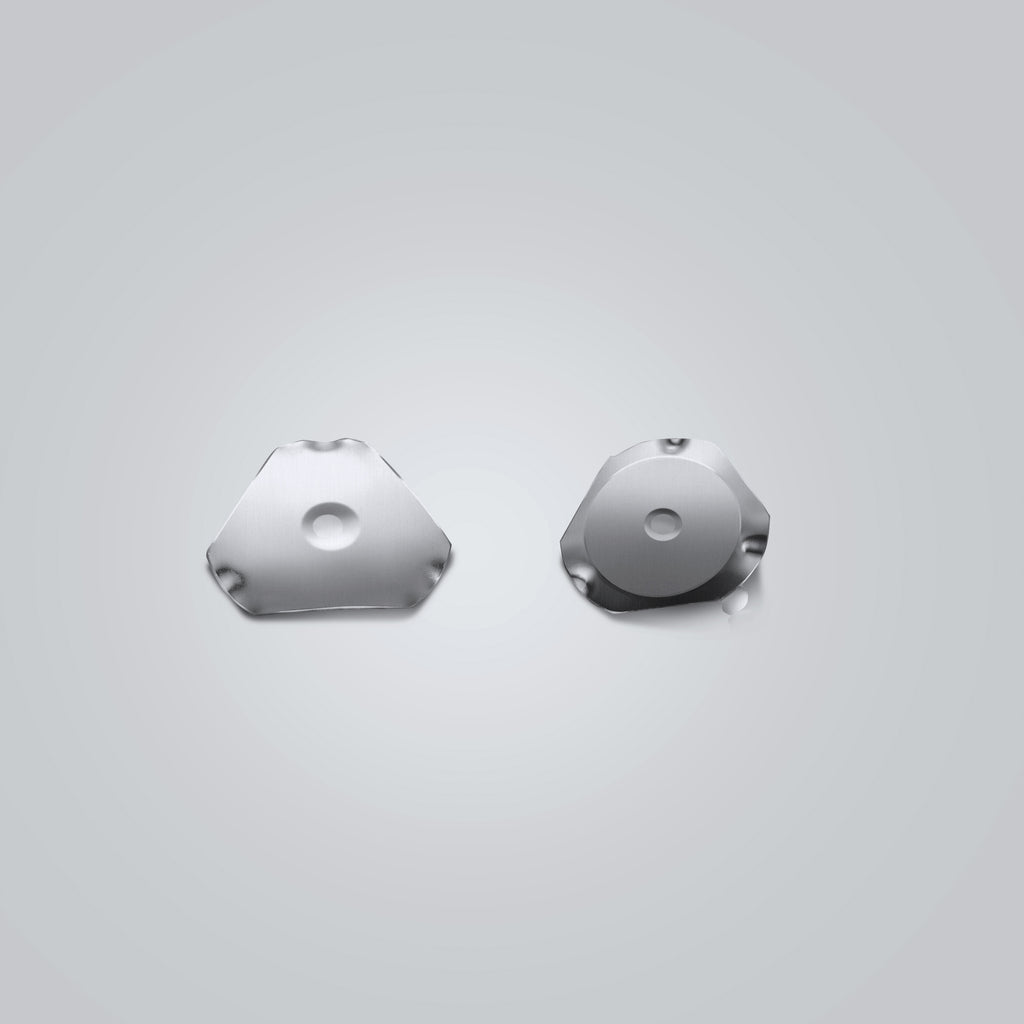 SD-Q8364 Triangle Metal Dome | 8mm, 400gf, Nickel-Plated, 1 Contact Point