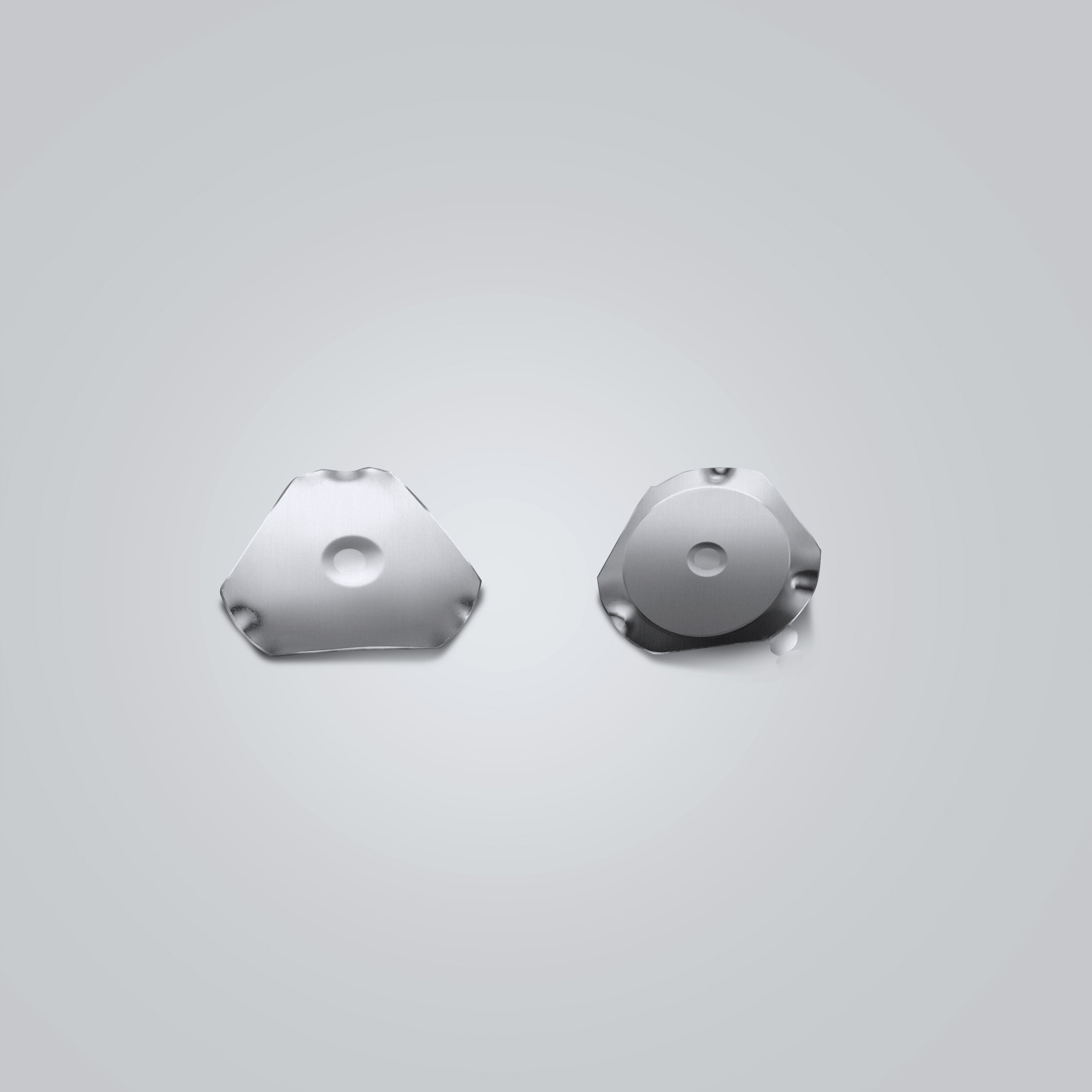 SD-Q8364 Triangle Metal Dome | 8mm, 400gf, Nickel-Plated, 1 Contact Point