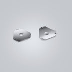 SD-Q8364 Triangle Metal Dome | 8mm, 400gf, Nickel-Plated, 1 Contact Point