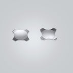 SD-X8294 Cross-Shaped Metal Dome | 5-12.2mm Sizes | 80-400gf Force | Gold/Nickel Plated | With/Without Hole & Contact Points