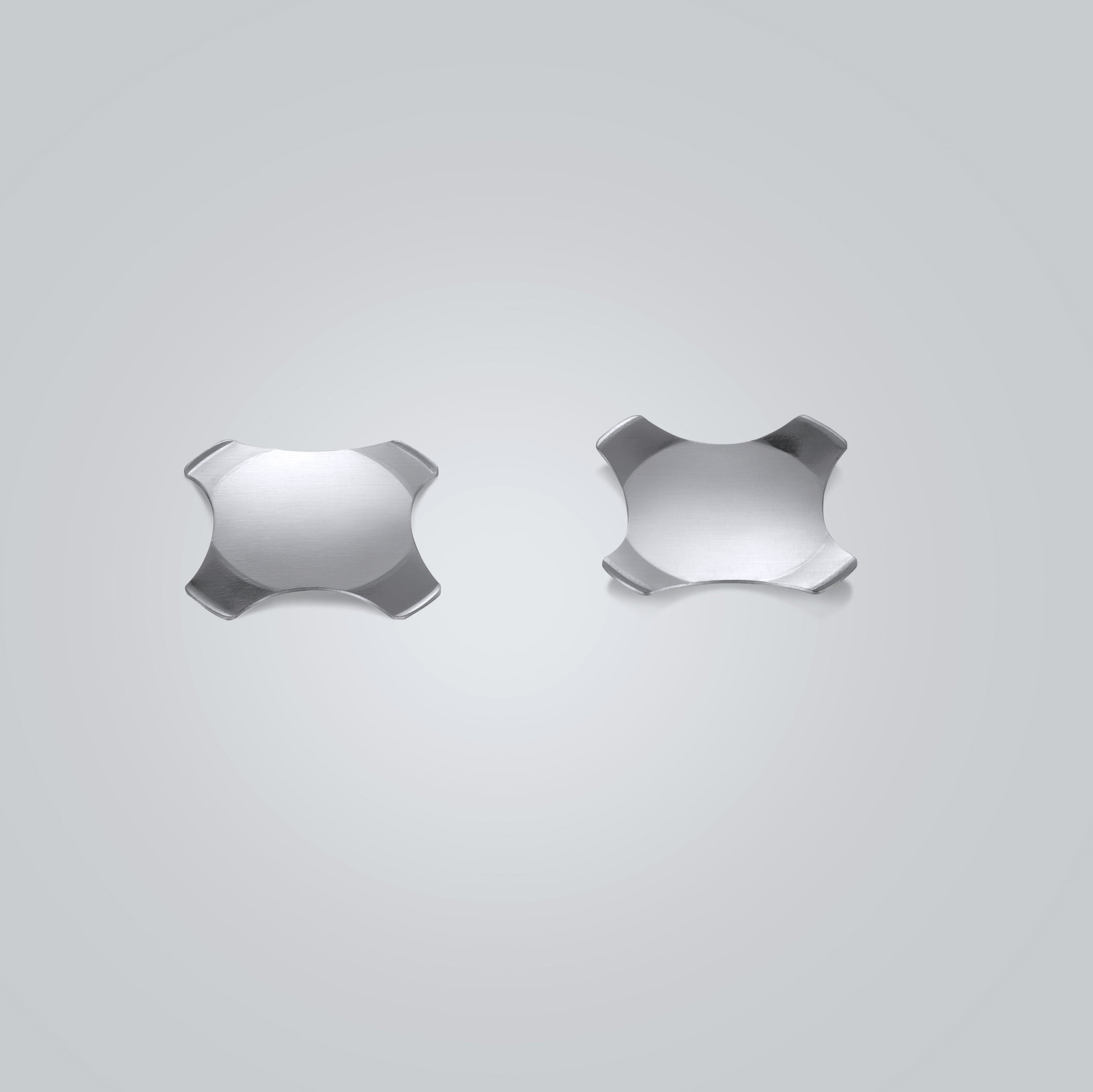 SD-X8294 Cross-Shaped Metal Dome | 5-12.2mm Sizes | 80-400gf Force | Gold/Nickel Plated | With/Without Hole & Contact Points