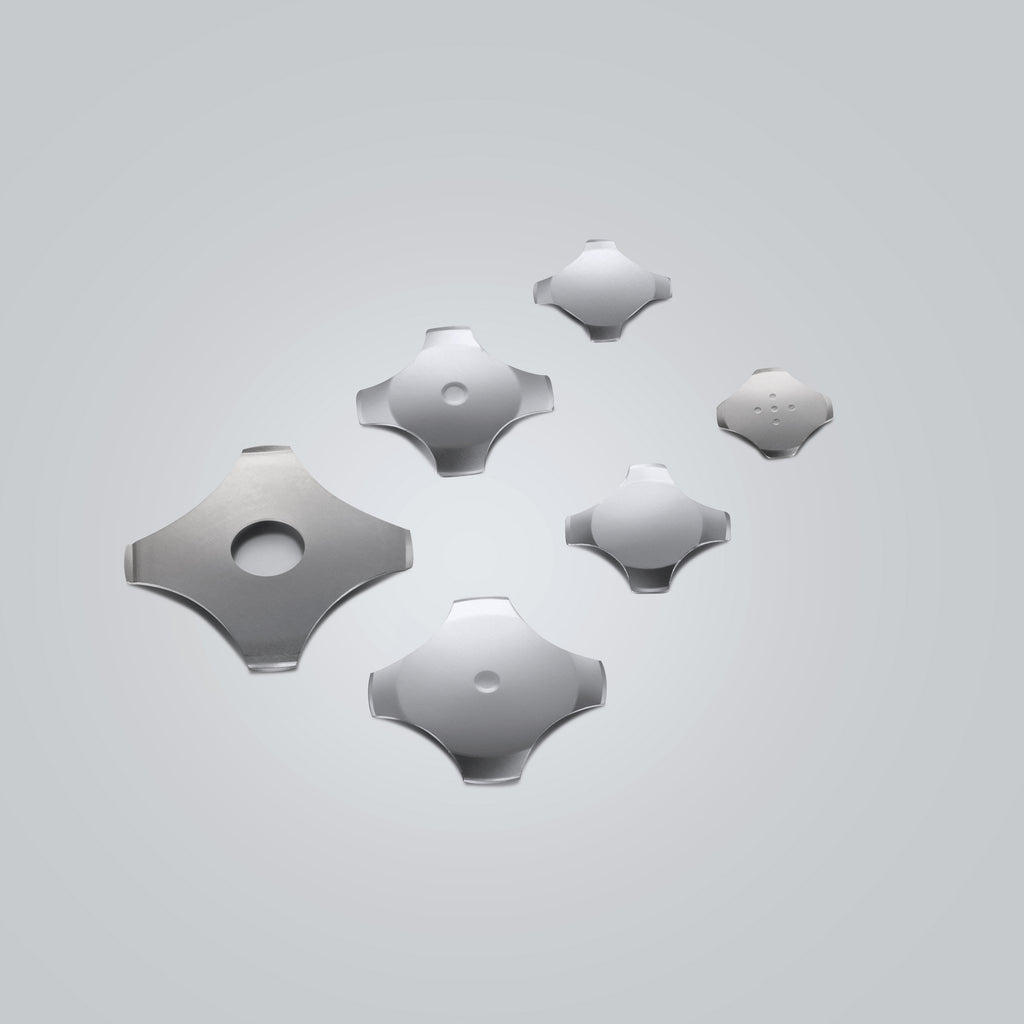 SD-X8294 Cross-Shaped Metal Dome | 5-12.2mm Sizes | 80-400gf Force | Gold/Nickel Plated | With/Without Hole & Contact Points