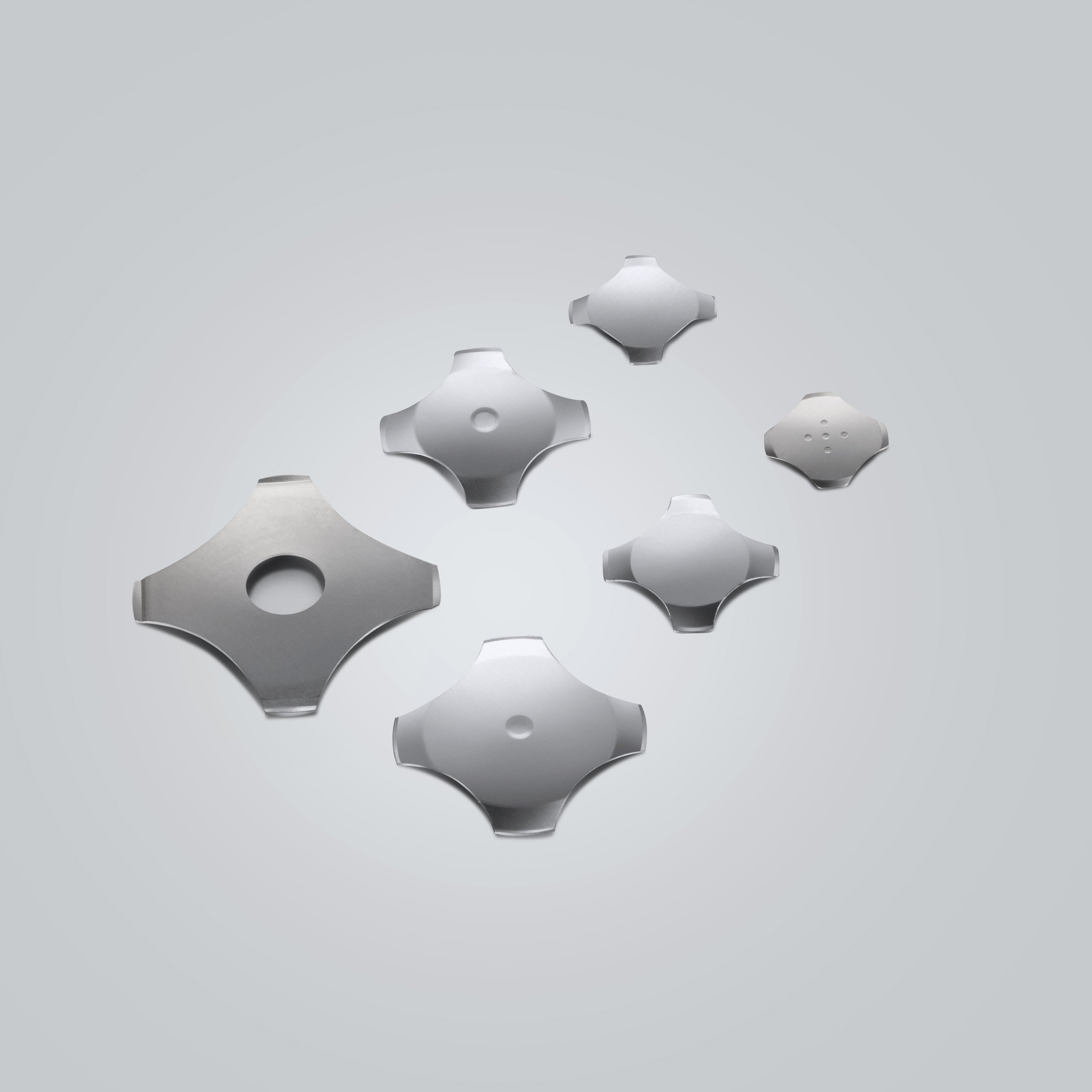 SD-X8294 Cross-Shaped Metal Dome | 5-12.2mm Sizes | 80-400gf Force | Gold/Nickel Plated | With/Without Hole & Contact Points