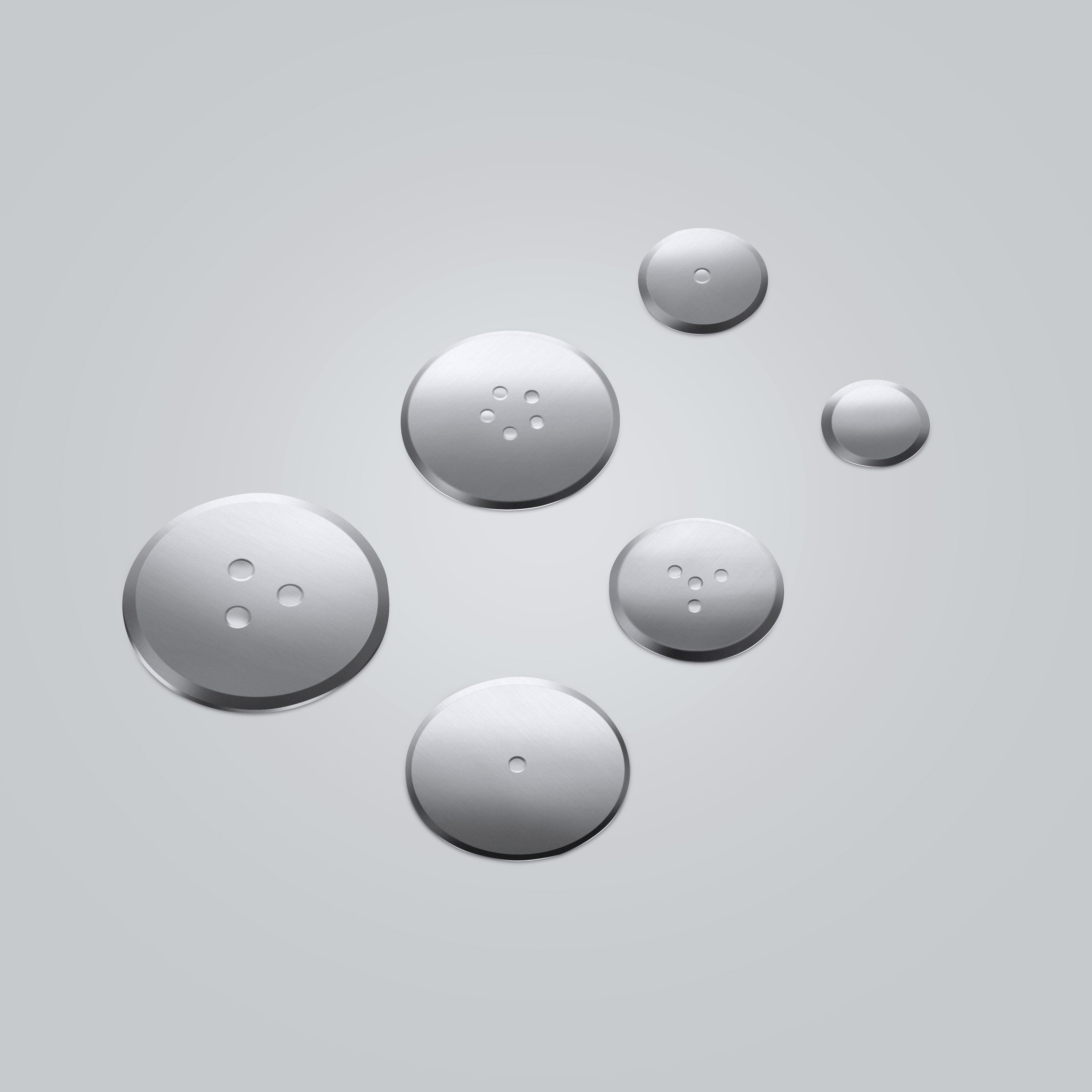 SD-X8349 Metal Dome | 3-6mm Round | 1-5 Contact Points | Nickel/Silver/Gold Plated | 100-280gf