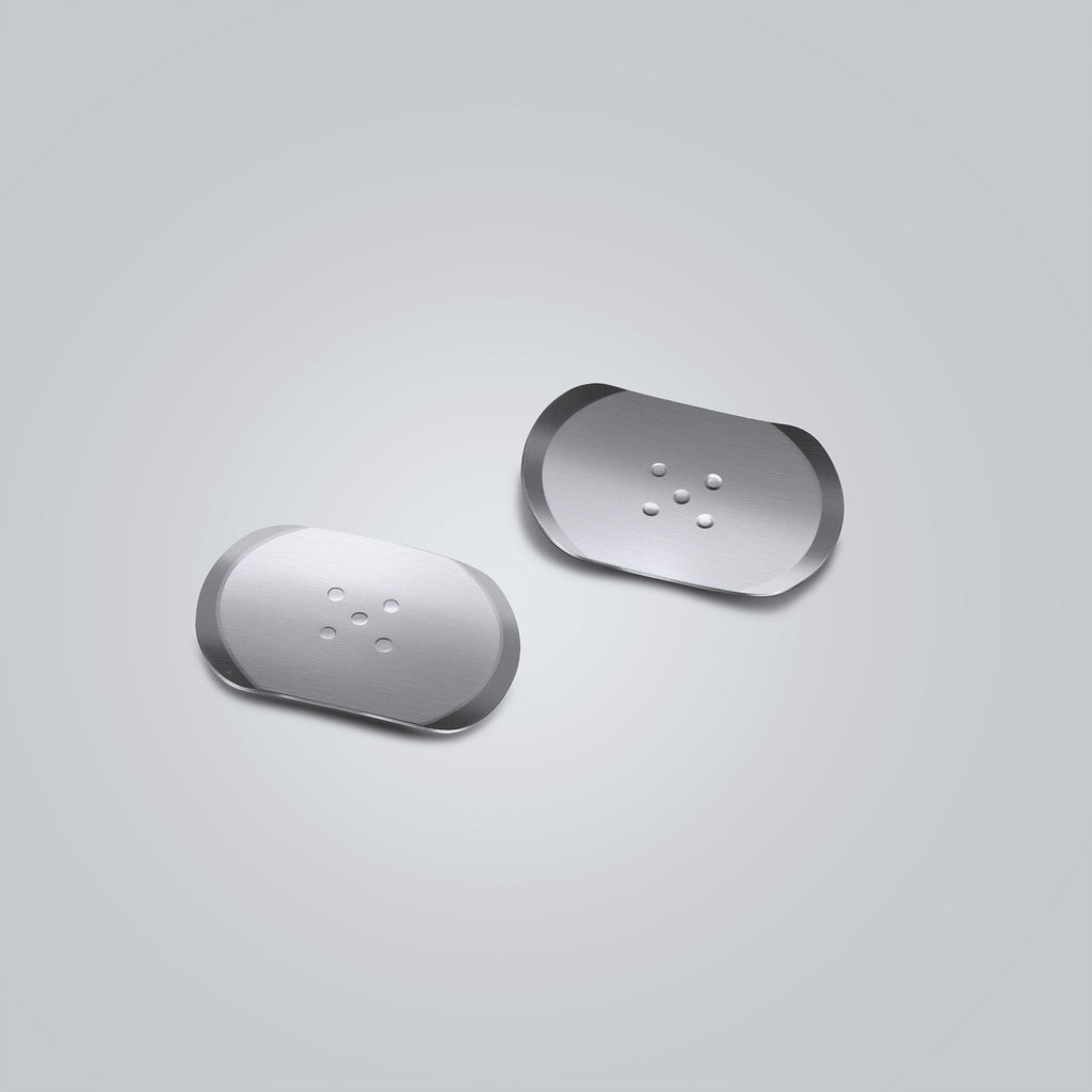 SD-X8353 Oblong Metal Dome | 4mm/4.5mm/5mm | 3 or 5 Contacts/No Contact | Nickel/Gold Plated