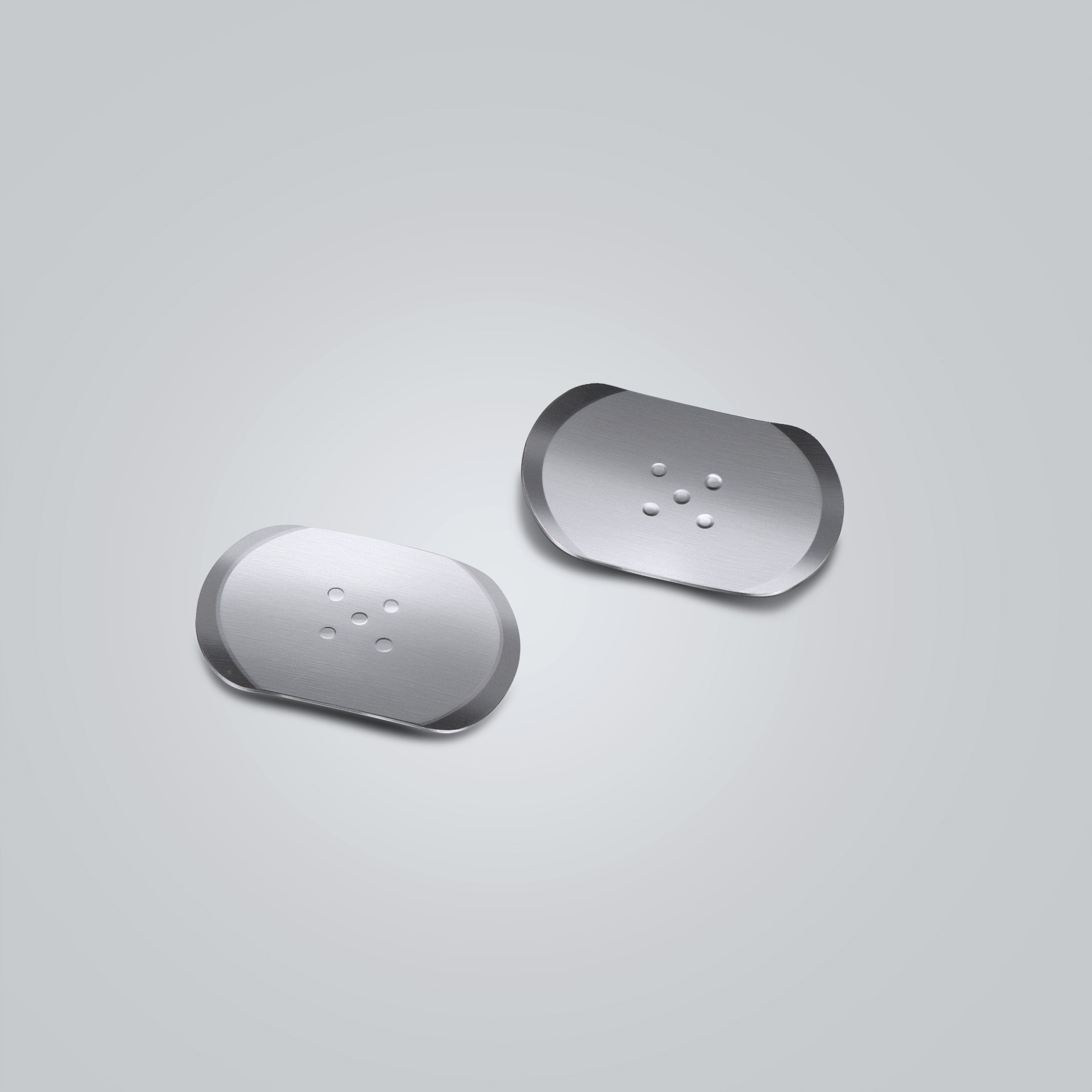 SD-X8353 Oblong Metal Dome | 4mm/4.5mm/5mm | 3 or 5 Contacts/No Contact | Nickel/Gold Plated