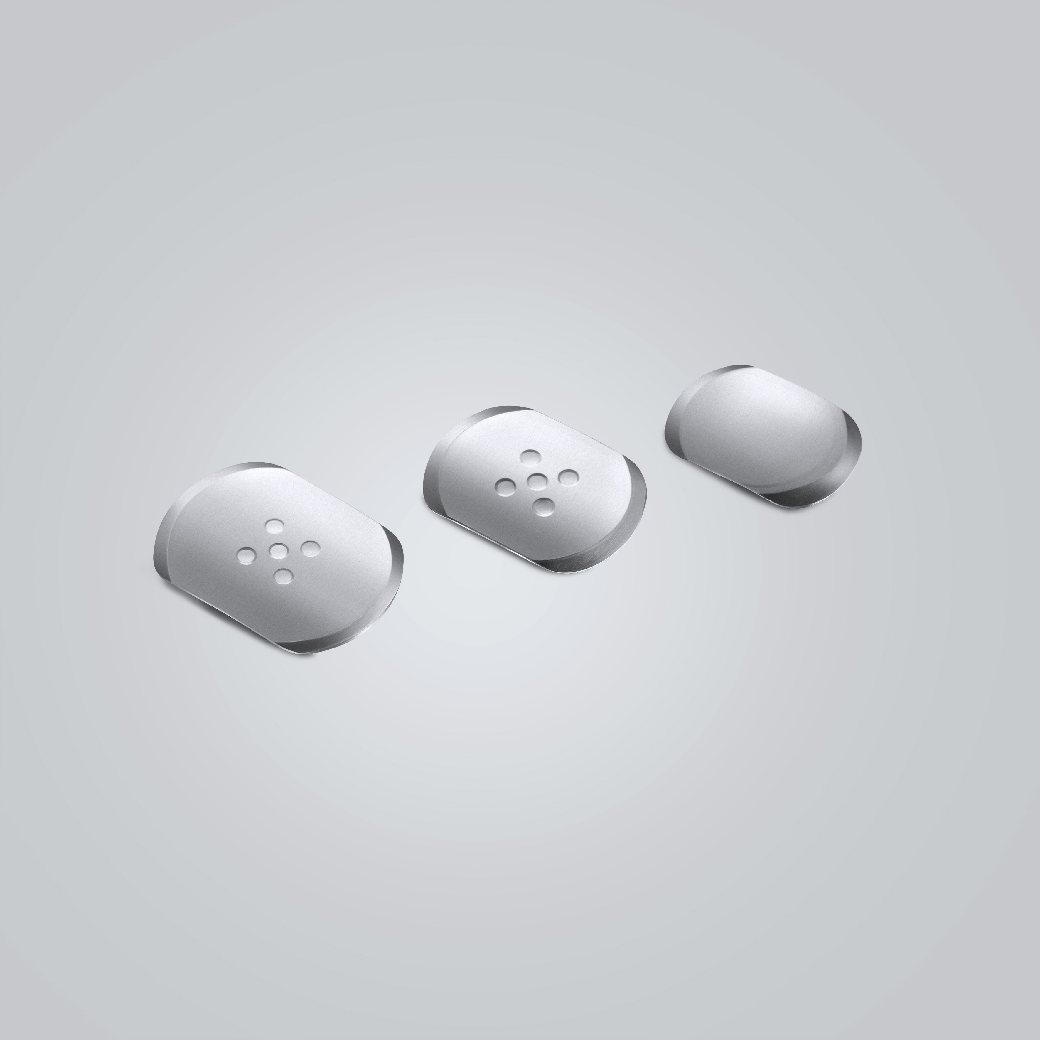 SD-X8353 Oblong Metal Dome | 4mm/4.5mm/5mm | 3 or 5 Contacts/No Contact | Nickel/Gold Plated