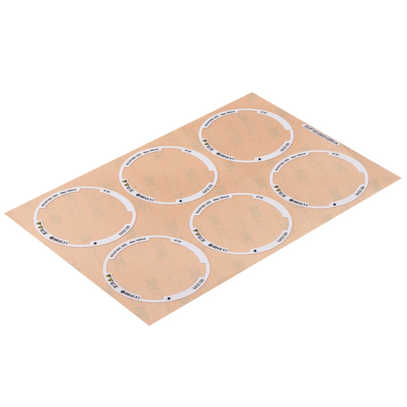 Custom Electronic Overlay Label DSC-2071 | 3M Adhesive | Printable Parameter Label