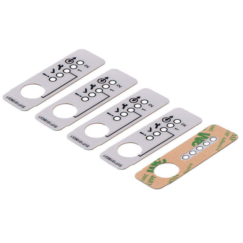 LED Hole Indicator Overlay Label overlays-label-dsc-2101-1 | 3M468MP Adhesive