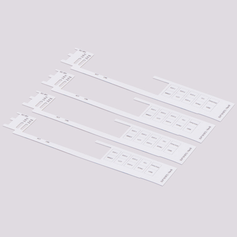 USB Interface LED Hole Overlay Label overlays-label-dsc-2107 | 3M467MP Adhesive