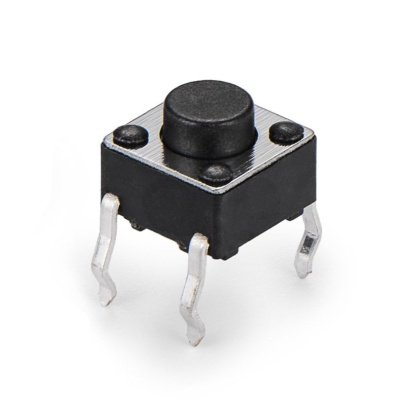 SD-1266-050BB1 6×6×5mm Tactile Switch | 4-Pin Through Hole | Stainless Steel Cover | 160gf Light Force