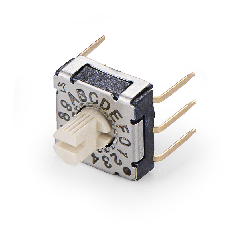 IP67 Waterproof Mini Rotary DIP Switch - SUNGMUN GSMR-16 | 16-Position | 7.2mm Ultra-Compact