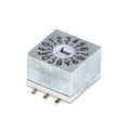 SUNGMUN QDR-16S SMD Rotary DIP Switch | IP67 Waterproof | 16 Position (0-F) | 10x10mm