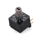 SUNGMUN QSR-10H1 Rotary DIP Switch | IP67 Waterproof | Horizontal 10-Pos | 10x10mm