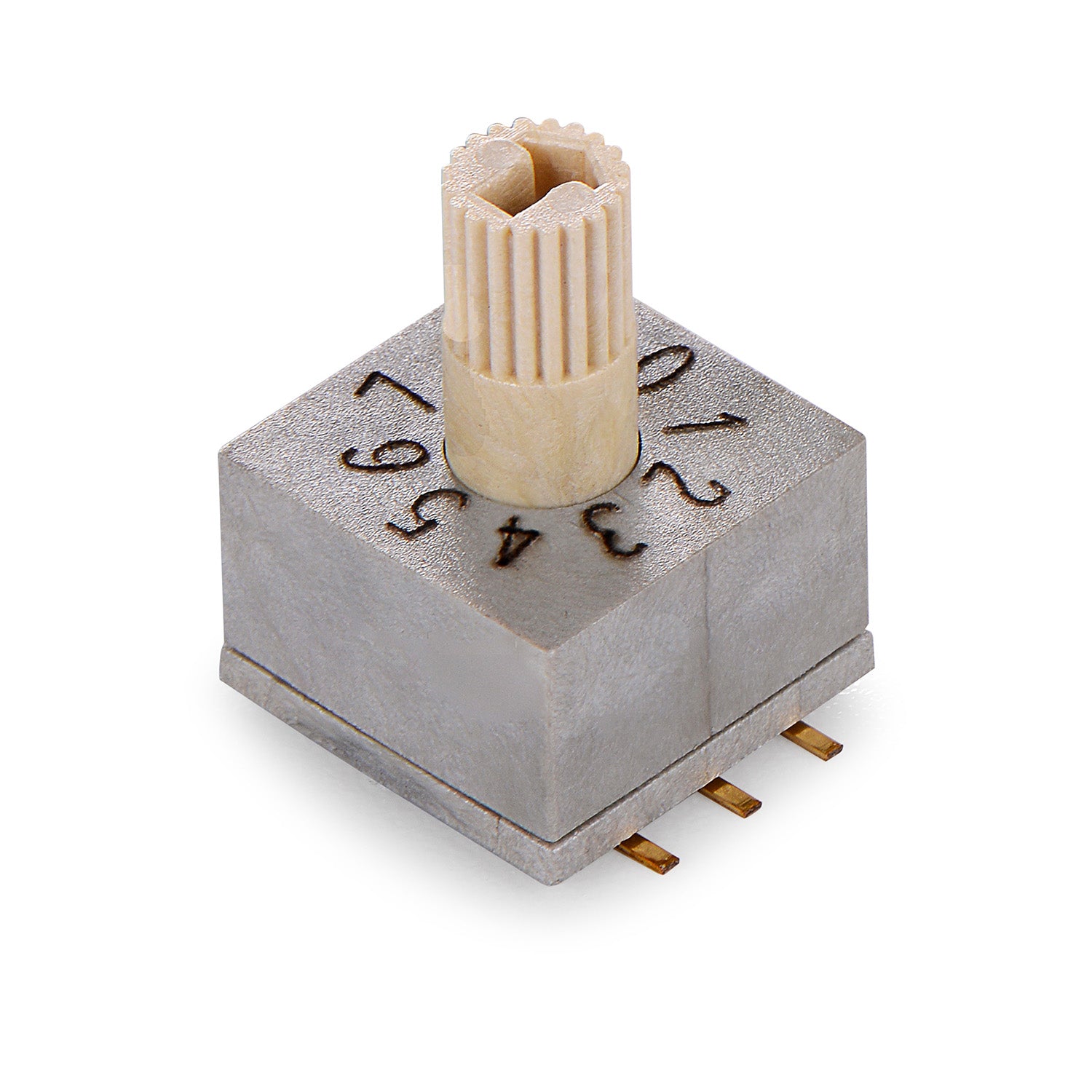 SUNGMUN QSR-10S SMD Rotary DIP Switch | IP67 Waterproof | 10 Position | 10x10mm