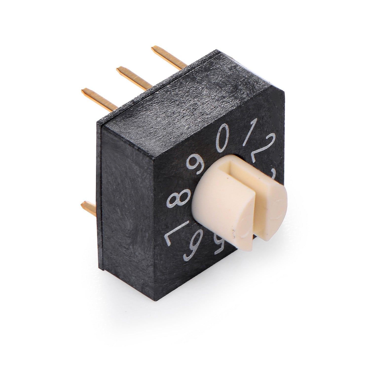 SUNGMUN UAMR-10 Rotary DIP Switch | IP67 Waterproof | Low-Profile 4.5mm | Slotted Shaft 3.2mm